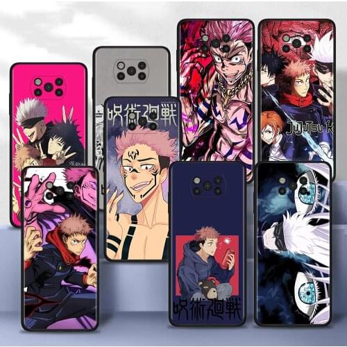 Anime Jujutsu Kaisen Case for Xiaomi Poco X3 Pro M3 F3 F1 Pocophone X3 NFC M3 Pro 5G Silicone Phone Cover Coque Soft TPU Shell
