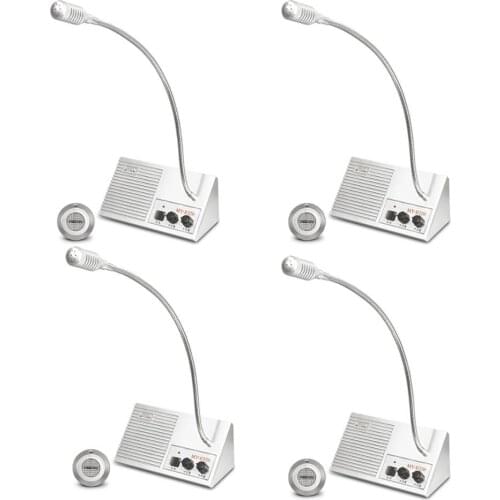 MEEYI/MY-E320 window speaker intercom, bank intercom, business intercom system, rechargeable intercom(4 sets)