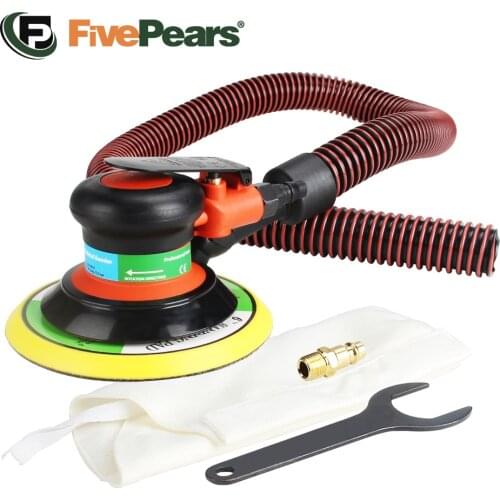 FivePears Pneumatic Sanding Machine 150MM 6" Eccentric 5MM Random Orbital Vacuum Air Sander Pneumatic Tools