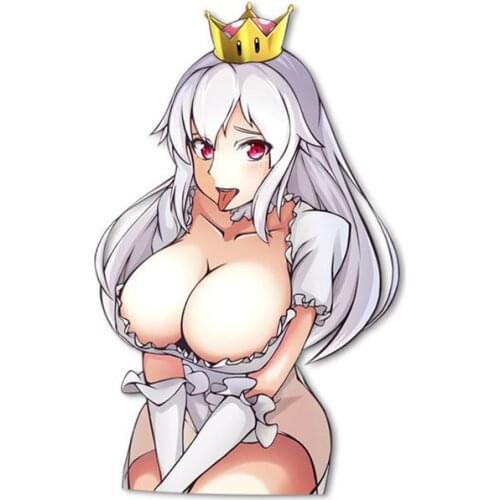 Interesting Car Sticke BOOETTE KISS Cute Cartoon 3D CAR Window Motorcycle Decal Accessories Pattern Laser Waterproof Custom PVC