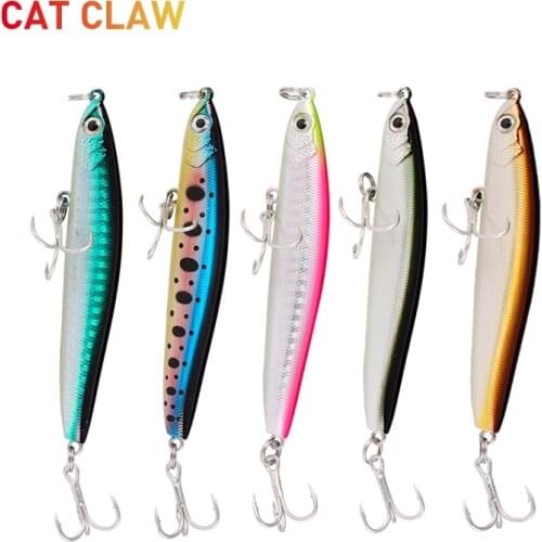 Cat Claw 3D Eyes Fishing Lure 16.8g 92MM Long Casting Pencil Stick Hard Bait Fishing Lure Floating Artificiais Spray Tackle 402P