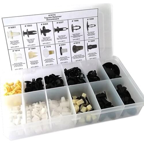 Fastners Clip Liner Cover Screw Grommet 146pcs Durable for Car Hood Bumper Fender