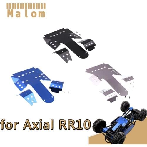 3Pcs Metal Protection Plates Front Rear Axle Protector Skid Plate Chassis Armor for 1/10 RC Rock Crawler RR10 Bomber 90048 90053