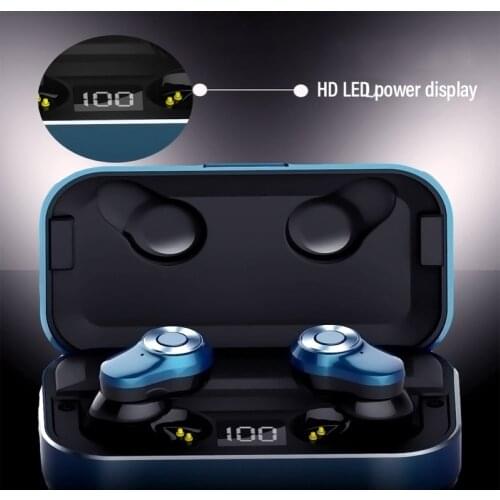 New 5.0 waterproof wireless Bluetooth earphonet LED digital display in ear touch control motion bluetooth earphone наушники Men