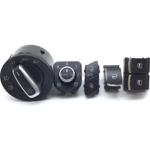 Headlight Window Control Switch For VW Passat B6 Golf MK5 6 R32 GTI Rabbit Tiguan 5ND941431A,5K3959857,1KD962125,5ND959565A