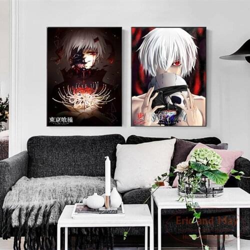 Japanese Anime Tokyo Ghoul Canvas Painting Posters And Prints Pictures On The Wall Vintage Film Decorative Home Decor