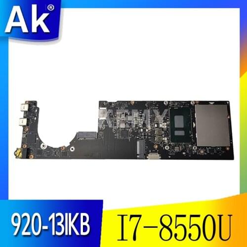 For Lenovo YOGA 920-13IKB Laptop Motherboard 5B20Q09639 DYG60 NM-B291 SR3LC I7-8550U 16GB RAM