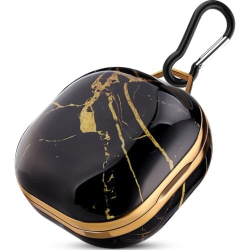 Luxury Electroplated Marble Earphone Case for Samsung Galaxy Buds Live Wireless Bluetooth Headset Protector Cover Box