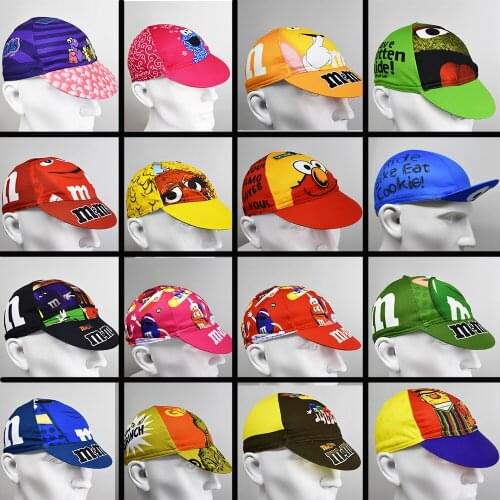 Multi Types Funny Colors Cycling Caps Retro Classical Lines Black Blue Bike Wear Hat Ciclismo Schlafly