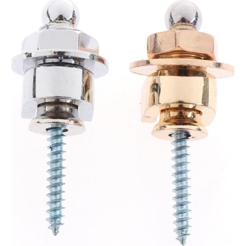 Schaller Style Straplock Electric Acoustic Guitar Bass Strap Lock Button Hold Tight Easy Remove Screw For Acoustic