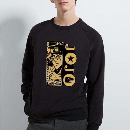 Harajuku Fashion JoJos Bizarre Adventure Hoodies Sweatshirts Mens Hoodie Hot Fashion Suitable Kids JoJo Boys Girls Pullover Top