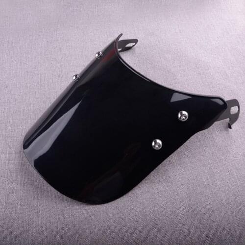 Universal Smoked Motorcycle Windshield Windscreen Suit 5-7" Round Headlight