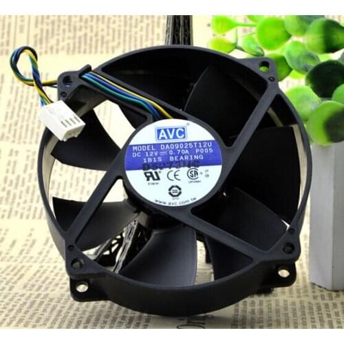 90*90*25 9CM 12V 0.7A computer CPU chassis high wind PWM four pin fan DA09025T12U