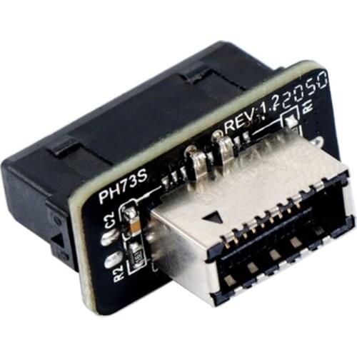 USB 3.0 Internal Header to USB 3.1/3.2 Type C Front Type E Adapter 20pin to 19pin Converter for PC Motherboard Connector