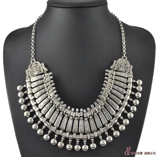 LosoDo Retro ethnic style Alloy for women Necklace Coin Clavicle Sweater Chain Bohemian Ornament necklace fashion jewelry