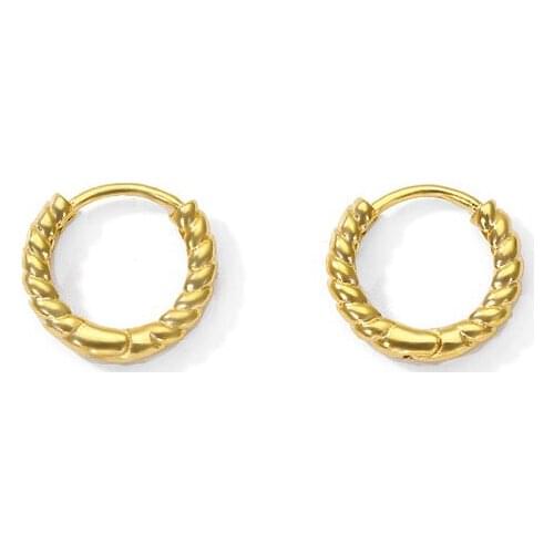 Gold Color Earrings For Women Stainless Steel Circle Ear Ring Fashion Earings Jewerly Accessories Mujer Christmas Gift 2020
