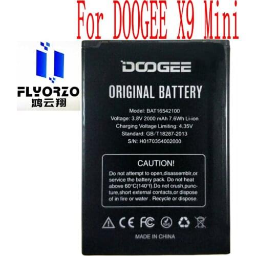 100% Brand new High Quality 2000mAh BAT16542100 Battery For DOOGEE X9 Mini Mobile Phone
