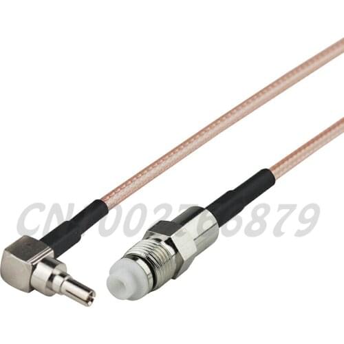 20cm RF CRC9 Plug Right Angle to FME Jack Straight Pigtail Jumper Cable RG316 for Huawei USB modem 3G