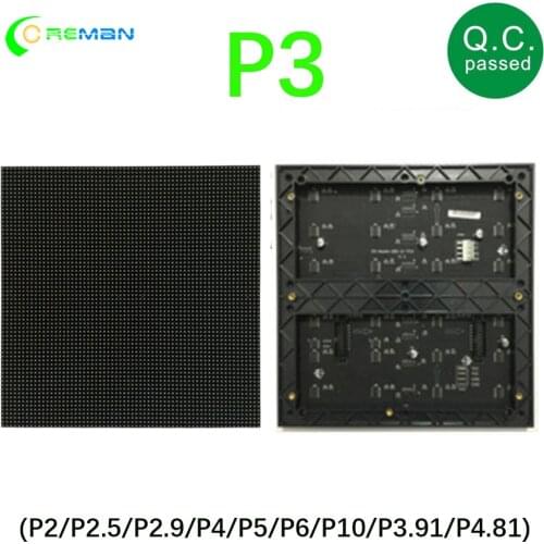 Free shipping P3 RGB LED Panel Module 192x192mm,1/16 Scan Full Color LED Video Wall P3 LED Panel 64x64 Pixels Led system matrix