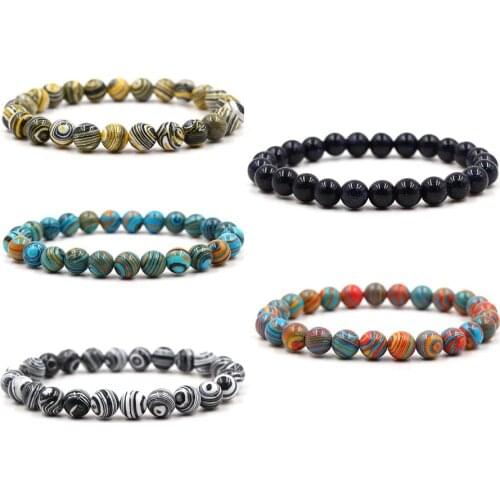 Natural Stone Mixing beads Bracelet men Bracelets & Bangles Jewelry men gifts pulseras Valentines Day Gift