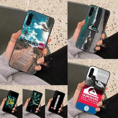 Quiksilver Surf and Skateboard Phone case For Samsung Galaxy A 3 5 7 8 10 20 21 30 40 50 51 70 71 E S 2016 2018 4G black
