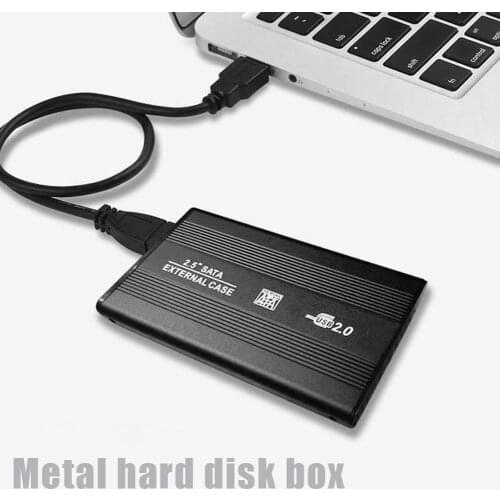 2.5 Inch HDD Case SATA 2.0 SATA 480Mbps HDD SSD Enclosure Support ALL 2.5-inch SATA hard disk and SSD solid state hard disk