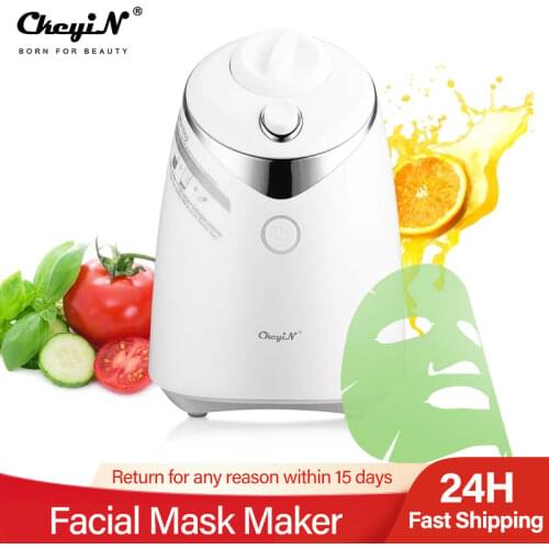 CkeyiN Electric Facial Mask Maker Machine Collagen Fruit Vegetable DIY Automatic Face Mask Making Device Custom Face Cream Maker