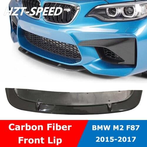 F87 ST Style Carbon Fiber Front Bumper Lip Diffuser Shovel For BMW 2 Series M2 F87 Coupe Car Modify 2015-2017