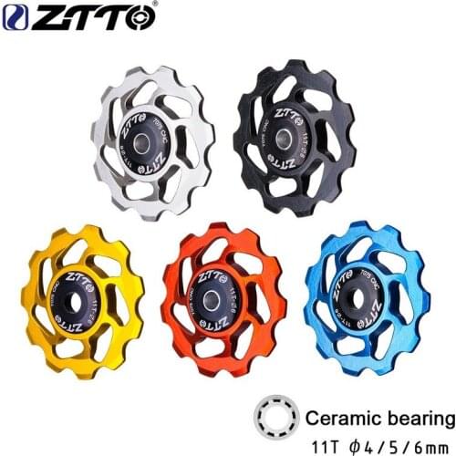 ZTTO Mountain Bike Transmission Rear Dial Guide Wheel Bearing Guide Wheel Tension Wheel High-end Ceramictooth Aluminum Alloy 11T