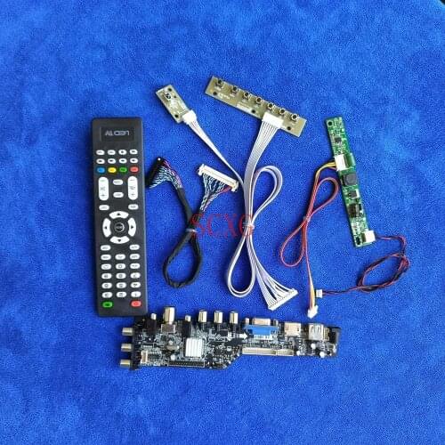 KIT Monitor controller board 1920*1080 HDMI-compatible USB VGA AV Digital Signal LVDS 30 Pin For M215HNE/MT215DW01/MT215DW02 LED