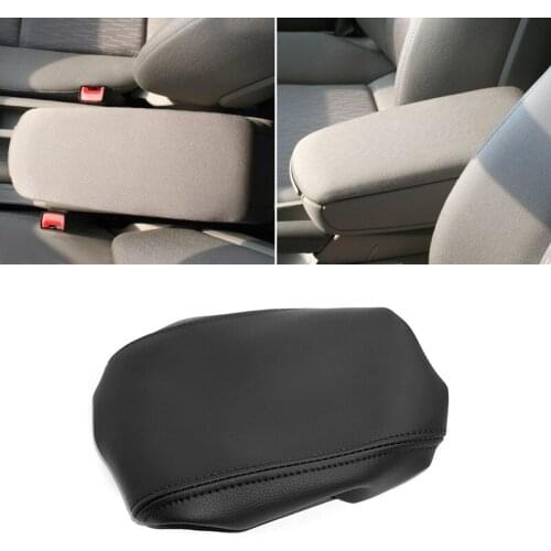 Armrest Leather Cover For Audi A4 2003 2004 2005 2006 2007 2008 Car Interior Center Control Armrest Box Elastic Band Cover Trim