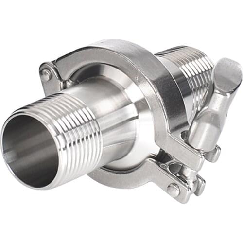 1/8" to 2" Tri Clamp Cover Internal And External Thread Ferrule Adapter Stainless Steel SS304 with Sillicon Gasket Pipe Fitting