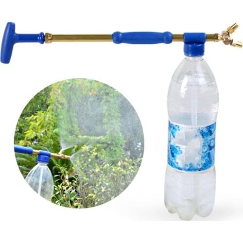 Dual Head Bottle Interface Brass Sprayer Hand Pressure Sprayer for Garden Plants Watering