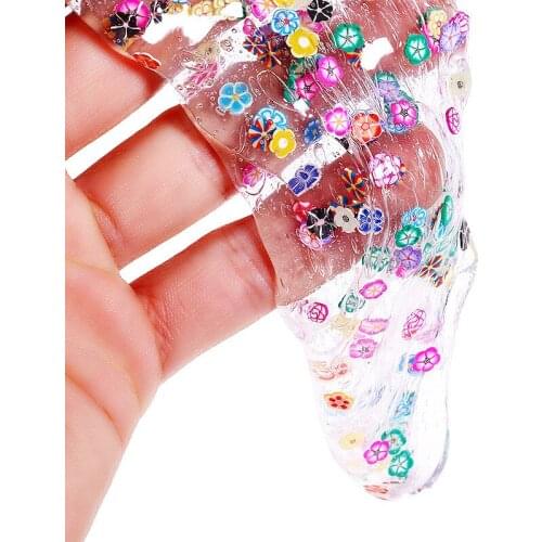 3g/Pack Mixed Animal Fruit Slice Soft Clay Slime Filling Nail Art Cake Flower Resin Epoxy Mold Filler for DIY Craft Making Tools