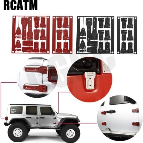 Stainless Steel Metal Tailgate Car Door Cover Hinge Car Door Hinge For 1/10 RC Crawler Car AXIAL SCX10 III JEEP AX103007