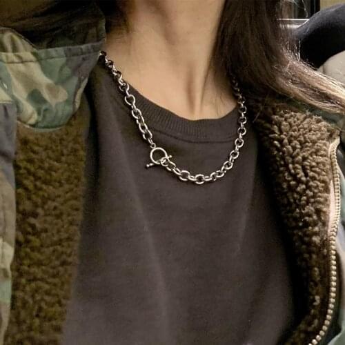 Stainless steel necklace men necklace chain necklace choker vintage mens chain Punk man necklaces hip hop jewelry chain