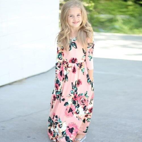 Girls Dress Bohemia Maxi Dress 2019 Kids Summer Dresses for Girls Casual Children Beachwear Vestidos Menina 4 5 6 7 8 9 10 Years