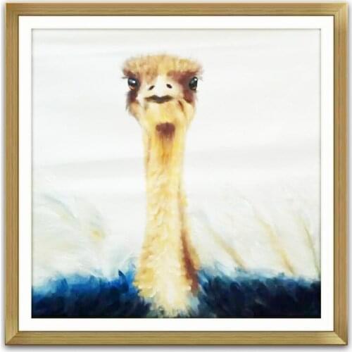 Hand Painted Cartoon Oil Painting on Canvas Abstract Animal Wall Art for Home Decoration Original OilPainting YC015