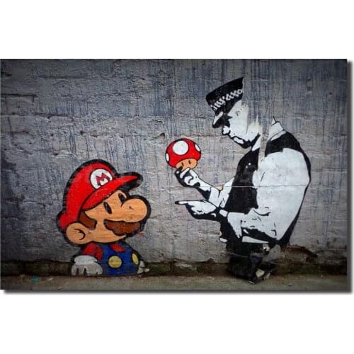 Super Mario Wallpaper HD Wall Art Canvas Posters Prints Painting Wall Pictures For Office Living Room Home Decor Artwork