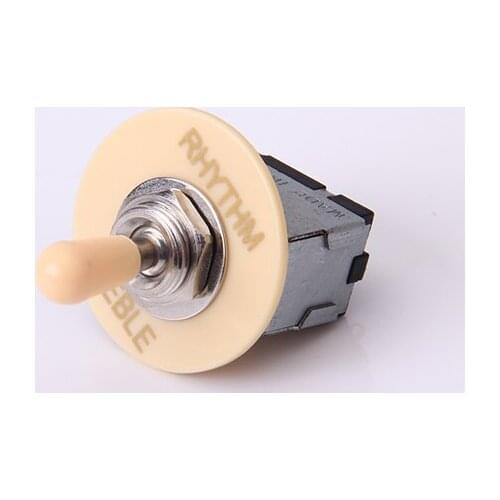 3 Way Toggle Switch Box Style Cream Knob for Guitar