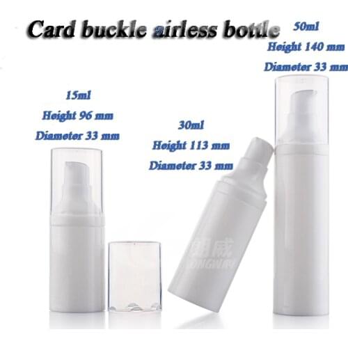 Capacity 15ml 200pcs/lot Tea tree card buckle vacuum flask, eye cream with vacuum flask