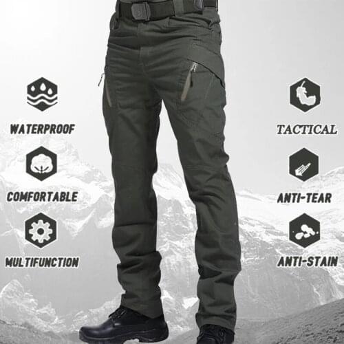 IX9 City Military Tactical Pants Men SWAT Combat Army Climbing Trekking Hiking Pants Outdoor Camping Cargo Waterproof Trousers