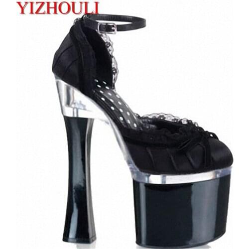 Sexy ultra high heels with sexy runway shoes, nightclub heels, new Dance Shoes