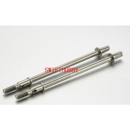 2Pcs Stainless Steel Rear Axle Dogbone Drive Shaft For Axial SCX10 RC Car
