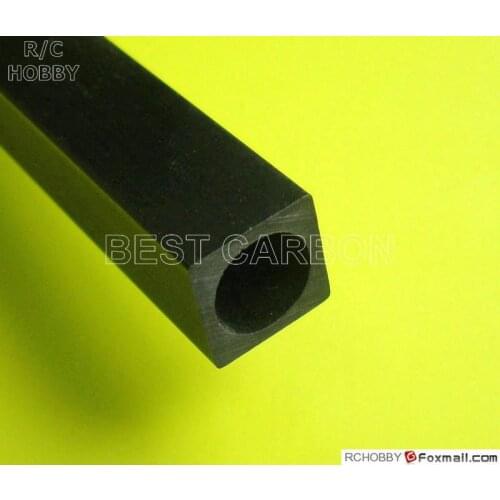 4pcs of 10mm x 8mm x 1000mm Square Pultruded Carbon Fiber Tube