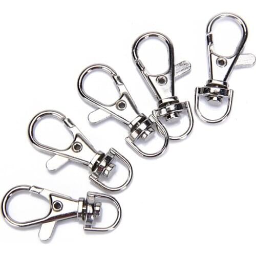 5pcs 5/16 Inch Swivel Trigger Snap Hooks for Key Chains Small Dog Leashes Hanging Crafts Silver