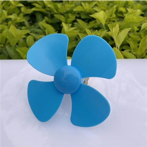 80mm Four-blade Propeller Blue for Model Making Fit 2mm Motor Shaft DIY Fan Blade Boat Paddle Accessories High Quality