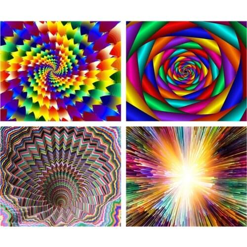 Abstract Diamond Painting 5D DIY Full Round Flower Diamond Embroidery Mosaic Cross Stitch Kit Home Wall Decor Crafts Gift