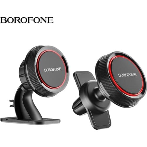 Borofone Universal Magnetic Car Phone Holder For iPhone 12 11 Pro Max Air Vent Mount Phone GPS Bracket For Samsung S20 S21 A51