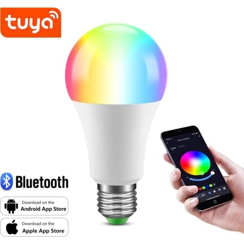 Bluetooth Bulb Smart Led Lamp For Room Bedroom E27 RGBW+WW 15W 110/220V Remote Control Dimmable Home Decor Lighting Night Light